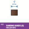 DREMEL Sanding Band: Band Sanding Bit, Aluminum Oxide, 120 Grit, Slide on Fit, Sanding Band, 6 PK - Image 2
