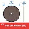 DREMEL Cut-off Wheel: 15/16 in Wheel Dia, 1/32 in Wheel Thick, Emery, Screw on, Unmounted, 36 PK - Image 2